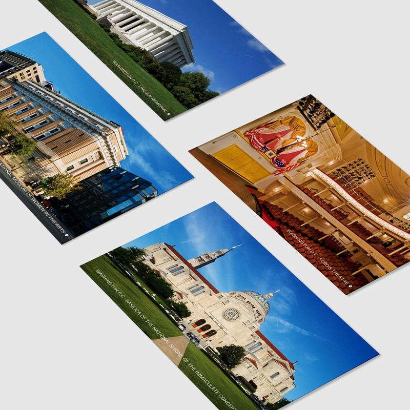 Vintage United States Washington D.C Landscape Postcards Pack 20pc/Set