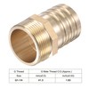 sourcing map Brass Hose Barb Fitting Straight 38mm x G1-1/4