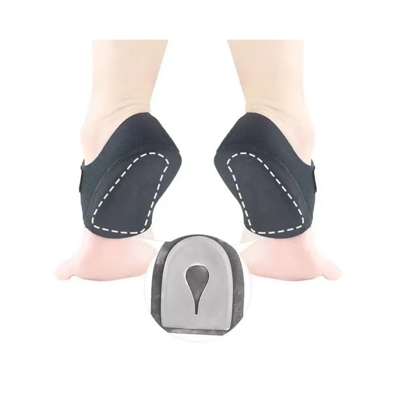 Silicone Heel Cups for Walking Comfort – U-Shaped Foot Support