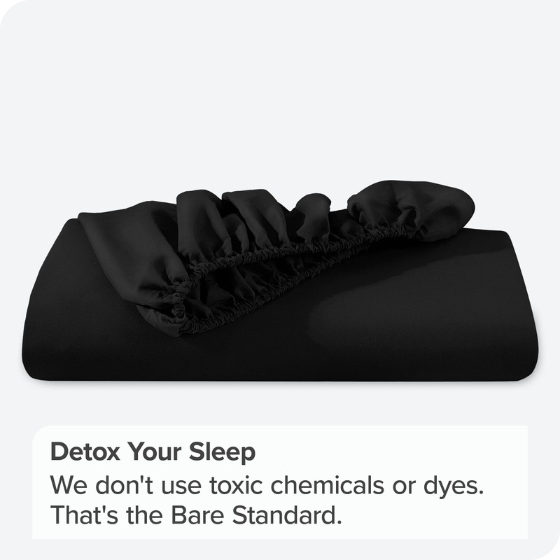 Bare Home Fitted Bottom Sheet Single - Premium 1800 Ultra-Soft