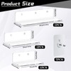 KUBDPQOR Versatile Acrylic Wall Shelf – Perfect Floating Shelves for