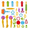 THE TWIDDLERS - 30 Playdough Clay Tools Cutters Kit &