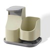 Soap Dispenser with Sponge Holder for Kitchen Sink – Press