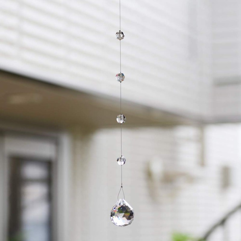 [Crystal by ASFOUR] Suncatcher, 1.2 inches (30 mm) (Clear)