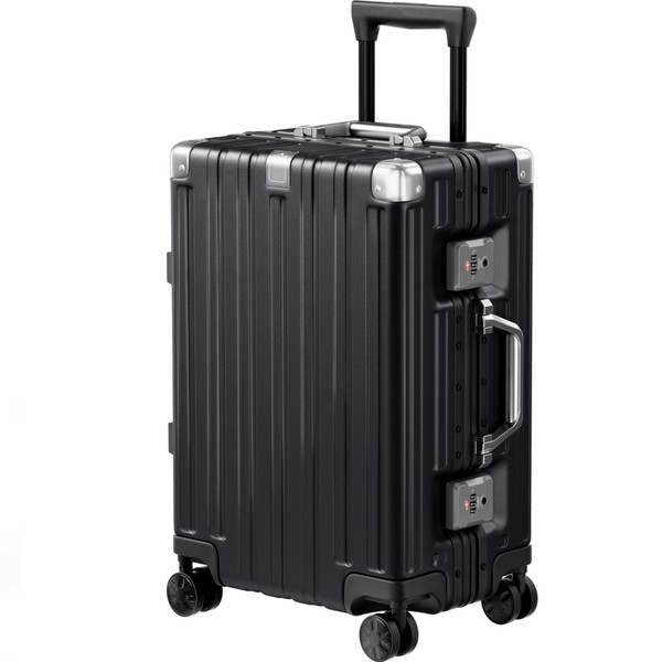 Krute Carry On Luggage 20 inch Aluminum Frame Suitcase No