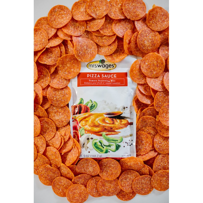 Mrs. Wages Pizza Sauce Canning Mix, Easy-To-Use, Simple Homemade Pizza