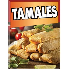 Tamales Decal Window Sticker Mexican Food Truck Concession Vinyl Restaurant Tamal Mexican Food Image Sticker (14" x 10")