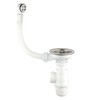 Wirquin 30723095 Single Basin Waste with Classic Siphon, Chrome and