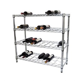 TRINITY EcoStorage 4-Tier NSF Wine Rack, Chrome