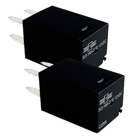 2Pcs 303-1AH-S-R1 20A 12VDC 4Pins Mini Micro Multi-Purpose Automotive Relay PA6T-GF30