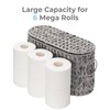 GRANNY SAYS Toilet Paper Storage Basket with Handle, Durable Toilet