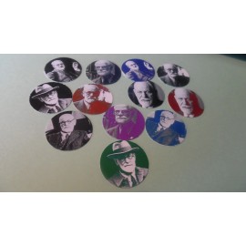 Photo Paper Pre Cut One Inch SIGMUND FREUD Images!  Free Shipping in US - 25 images