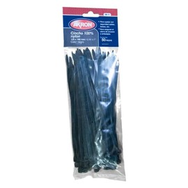 Cinchos Pl?sticos 4.6x180mm Negros 100 Piezas | Sujetacables Nylon Alta Resistencia | Cinchos para Cableado Organizaci?n Hogar Oficina Industria