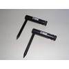 TMC 2 x Black Aluminium Single arm 16 mm Diameter