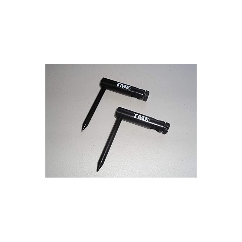 TMC 2 x Black Aluminium Single arm 16 mm Diameter