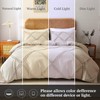 MILDLY Boho Duvet Cover Beige - Tufted Comforter Cover Set