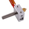 Hotend Extruder Kit, 0.4 mm Nozzles 3D Printer Heating Block,