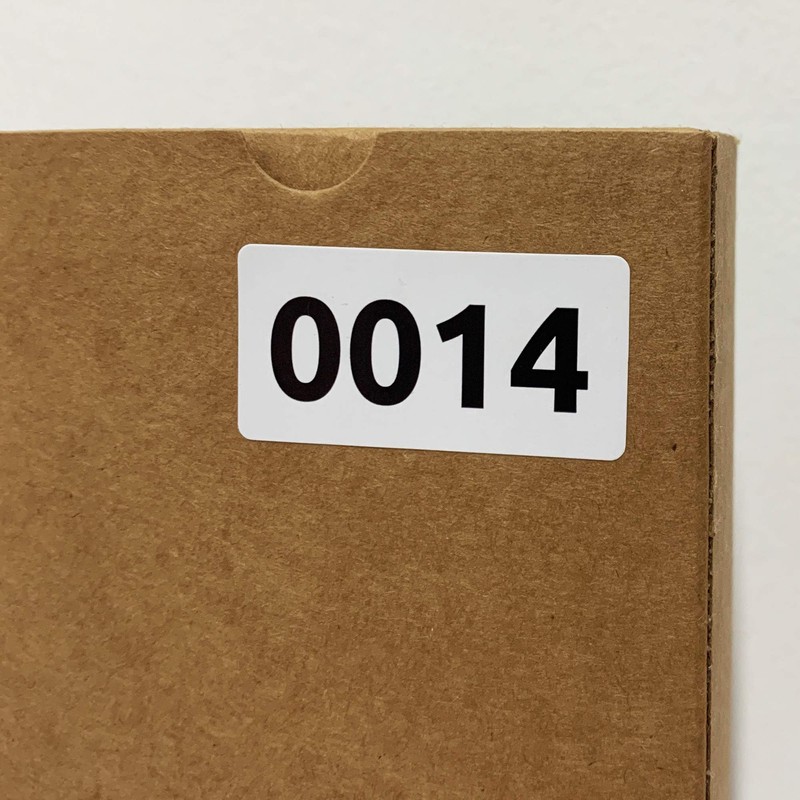 1-1000 Numbers Stickers Loose Tombola 40 x 20 mm