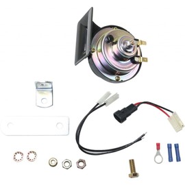 For Chevy Silverado 1500 2002 03 04 05 2006 Horn | Low | With Mounting Bracket and Wiring Harness | With Plug-in Type Connector | Replacement For D1920C, 85112