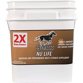 PENNWOODS Equine Products 120781 Nu Life 2X Breeding & Vitamin Horse Supplement, 25 lb