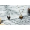 Antique Silver Heart Locket Necklace