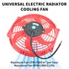 FGJQEFG 10 Inch Universal Slim Fan Push Pull Electric Radiator