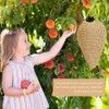 Ginobili 2 Pack Large Crochet Wasp Nest Deterrent Hanging Fake