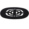 Westbrass Brass Snap-In Shower Strainer Grid, Matte Black, D316-62