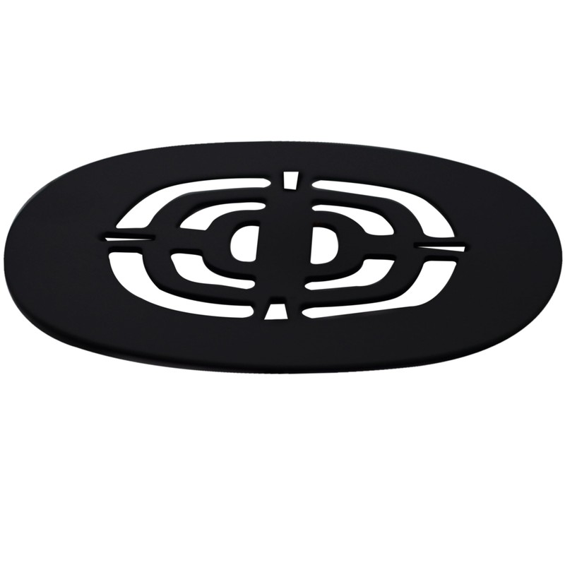 Westbrass Brass Snap-In Shower Strainer Grid, Matte Black, D316-62