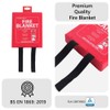 SAFETECH Fire Blanket Emergency for Kitchen,1m x 1m Safety Blanket
