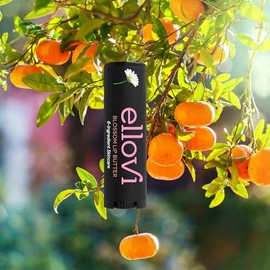 Bálsamo Natural para Labios Ellovi - Florido (Blossom) - Tan Puro que Podrías Comértelo - Hecho Con Solo 6 Ingredientes Veganos - Cuidado Humectante  