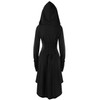 Womens Renaissance Costumes Hooded Robe Lace Up Vintage Pullover High