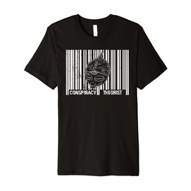 Conspiracy theories aliens aluminum hat theorist humor Premium T-Shirt