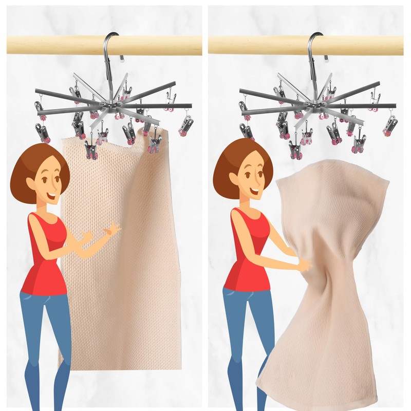 JSFPMC Drying Hanger, Hanging Drying Rack, Drip Hanger Stainless Steel