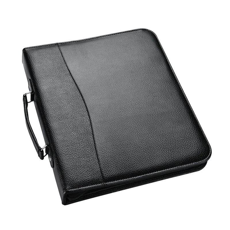 Arpan A4 Conference Folder with Handle Ringbinder Folio with Zipper