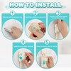 uxcell 1Pcs Suction Toothbrush Holder, 4" x 8" Wall Mounted