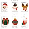 6-Piece Christmas Enameled Brooch Pin Set – Festive Holiday Jewelry