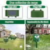 Repelente Solar Ultrasónico Animales Ahuyentador Ardillas Luz Led Intermitente Perros