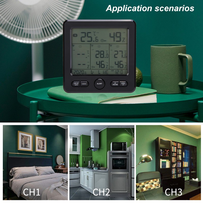 TS‑6210 Digital Wireless Weather Station Thermometer Meteorological Temperature Meter