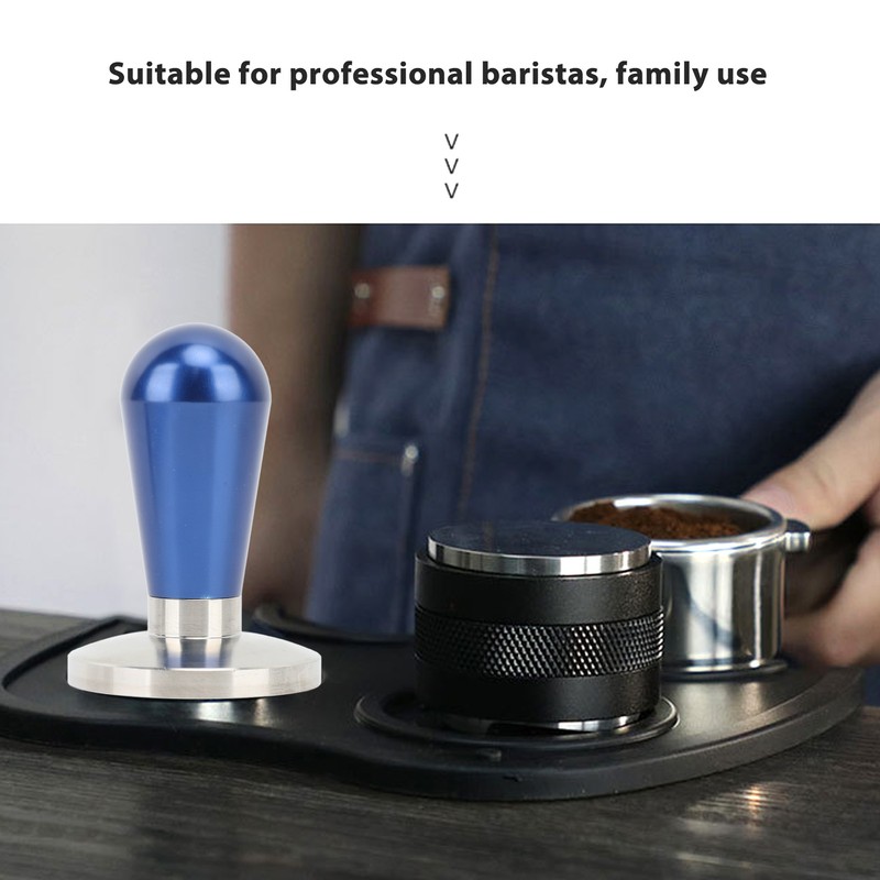 58mm Coffee Tamper Aluminium Alloy Ergonomic Handle Consistent Compression Coffee