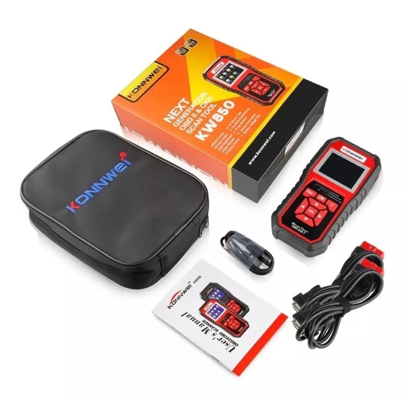 KW Escaner Código Diagnóstico De Automotriz Obd2 Konnwei Kw850