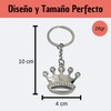 Crown Reyes Keyring - Silver Crown Keyring for Queen and