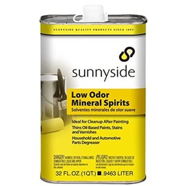 Sunnyside Corporation 80332 Low Odor Mineral Spirits Paint Thinner, Cleaner and Degreaser, Quart, 12 Pack