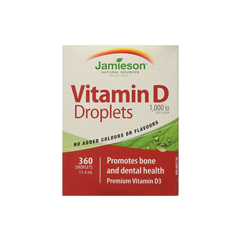Jamieson Vitamin D Droplets 1,000IU 11.4ml Liquid