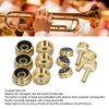 12 Pcs Set Trumpet Valve Finger Button Cap and Rod