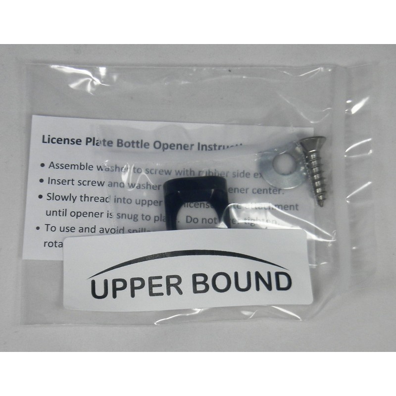Upper Bound Rear License Plate Mounted Bottle Opener Accessory fits