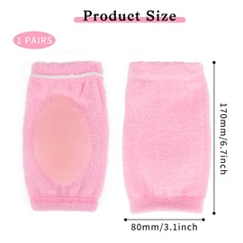 1 Pairs Elbow Moisturizing Sleeve Elbow Gel Cover Heel Socks Elbow Sleeves Elbow Pads for SPA Moisturizing Dry Cracked Skin Care
