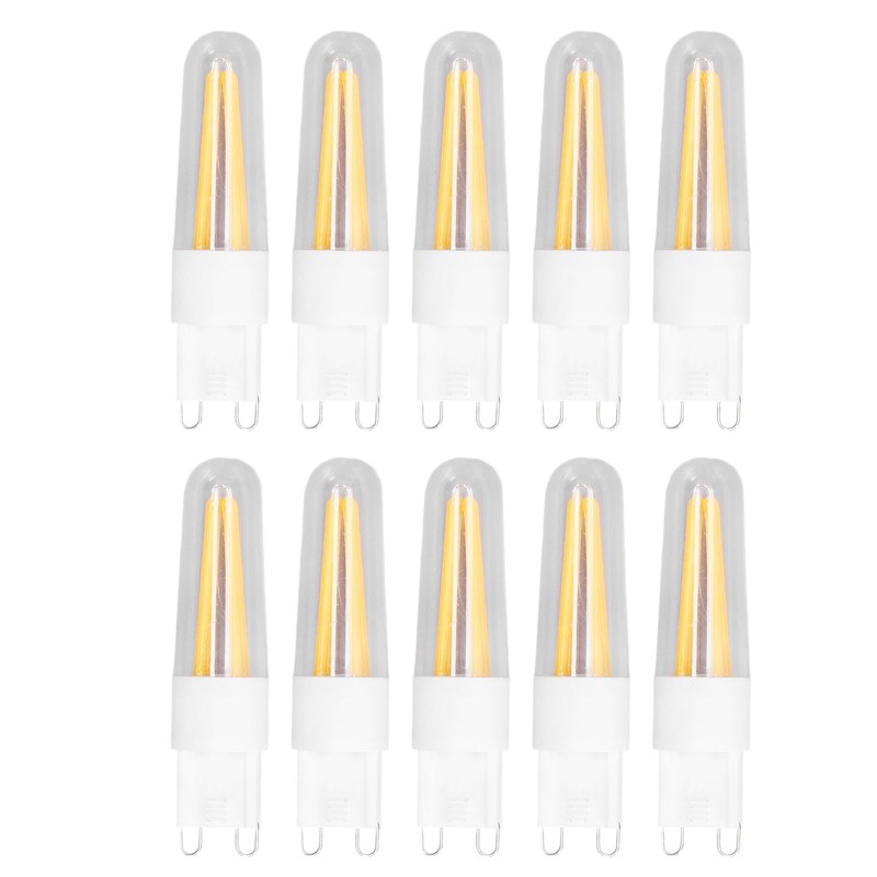 10Pcs G9 LED Bulb 3W 200LM Long Filament Bulbs for