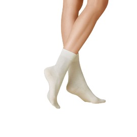 KUNERT Sensual Women's Socks Merino Pressual Pressure Free Waistband 150 Denier, Winter white 2030