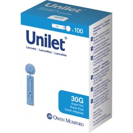 Owen Mumford Unilet Super Thin Lancets, 100 Count